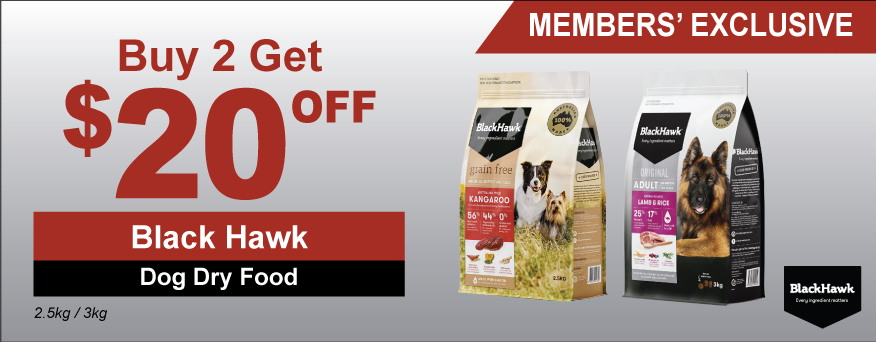 Black Hawk Dog Dry Food Promo